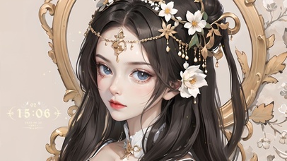 唯美清纯古典少女