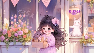 可爱小女孩