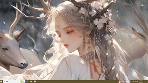 雪地少女