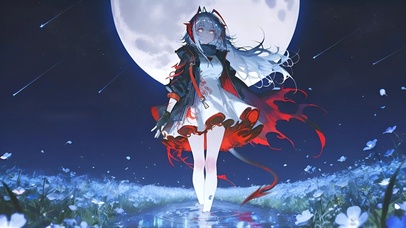 w维什戴尔-月下少女