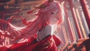 八重神子 回眸