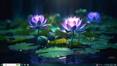  清幽荷塘