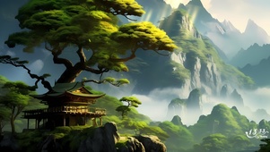 大树下的小木屋