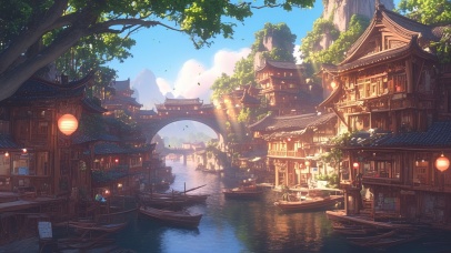 新年里的水寨风光