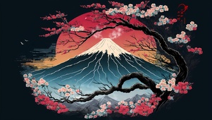 樱花雪山