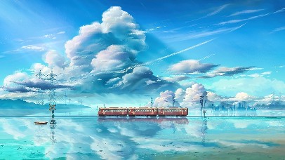 唯美治愈动漫仙境风景