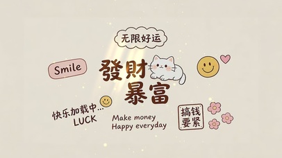 发财暴富 小猫