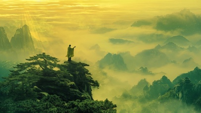 蜀僧抱绿绮，西下峨嵋峰