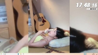 夏日清纯性感 居家美少女