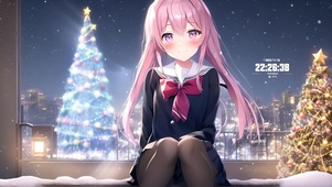 唯美粉发少女