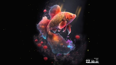 锦鲤纳福 桃花到