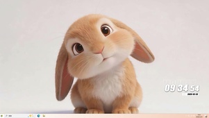 萌宠兔子桌面主题