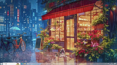 夜间便利店-桌面主题