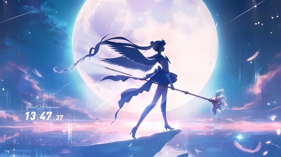 月亮少女水冰月