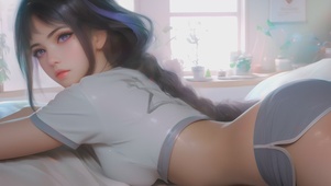 甜美居家女孩