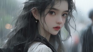 雨中女孩