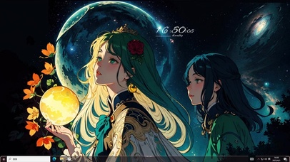 星空女孩主题壁纸