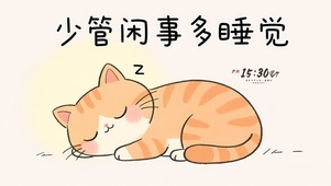 少管闲事 多睡觉