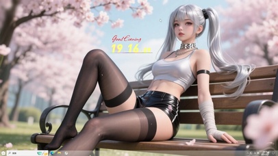 公园里的美少女