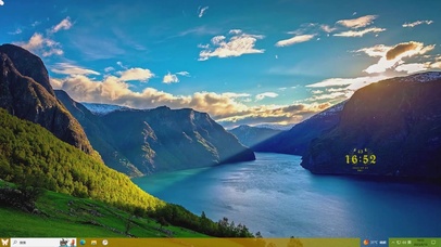 峡谷河流主题壁纸