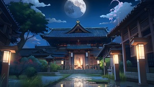庭中月