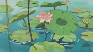 治愈系护眼荷塘