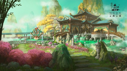 4K唯美古风山林庭院