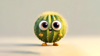  小绿IP小清新护眼打工人4