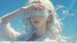 清纯蒙眼气质美女