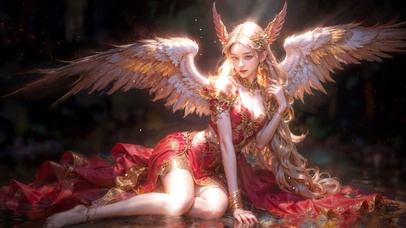 4K唯美光翼天使