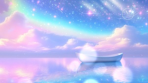 梦幻海上星空