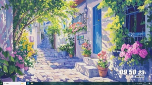 护眼花草树木桌面主题