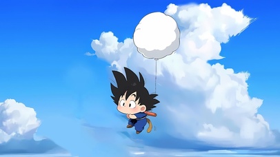 飘在空中的悟空