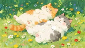 清新治愈桌面（猫猫）