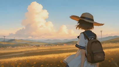 少女与秋天的宝藏