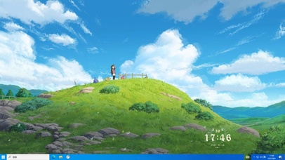 女孩和她的小宠物主题壁纸 