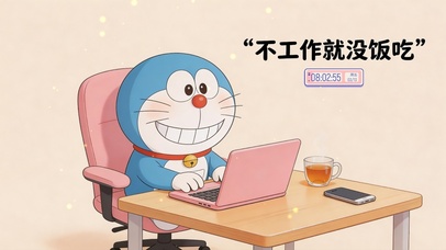 不工作就没饭吃