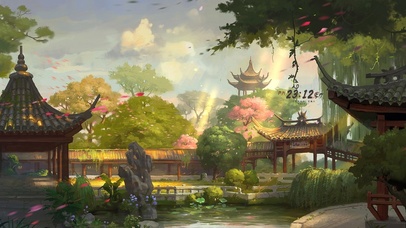 4k 唯美古风园林庭院