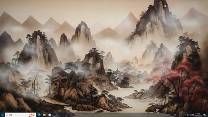 水墨AI山水壁纸-桌面主题