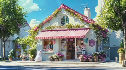 童话小房子插画