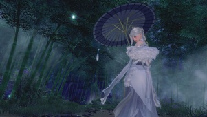 夜出，青狐妖