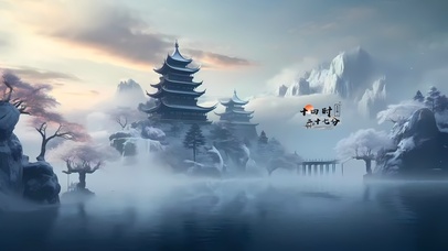 4k云雾中古塔