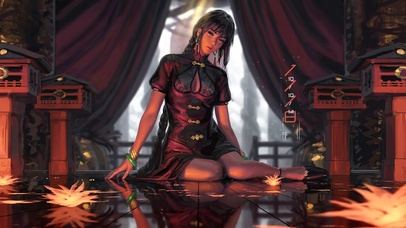 4k古风旗袍美女