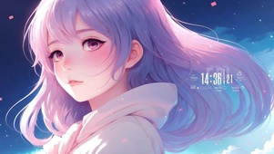 4k梦幻甜美女孩