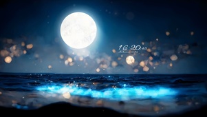 唯美治愈月光海洋