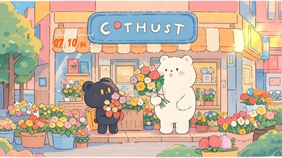 小黑小白的花店