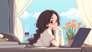 精致办公少女