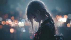 雨夜独自伤感