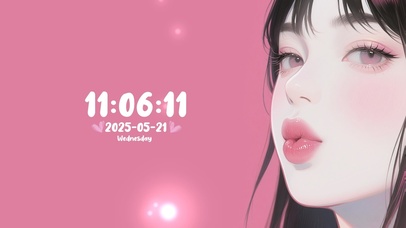 可爱噘嘴少女