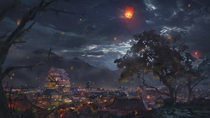 4K月夜古城